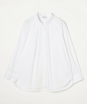 【MOGA】【Lサイズ】ストレッチタイプライターラグランスリーブシャツブラウス 詳細画像 ホワイト 1