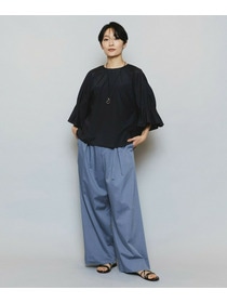 【MOGA】【Lサイズ】ブライトビンテージラウンドカラーブラウス 詳細画像 ブラック 1