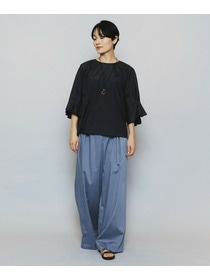 【MOGA】【Lサイズ】ブライトビンテージラウンドカラーブラウス 詳細画像 ブラック 5