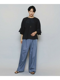 【MOGA】【Lサイズ】ブライトビンテージラウンドカラーブラウス 詳細画像 ブラック 7