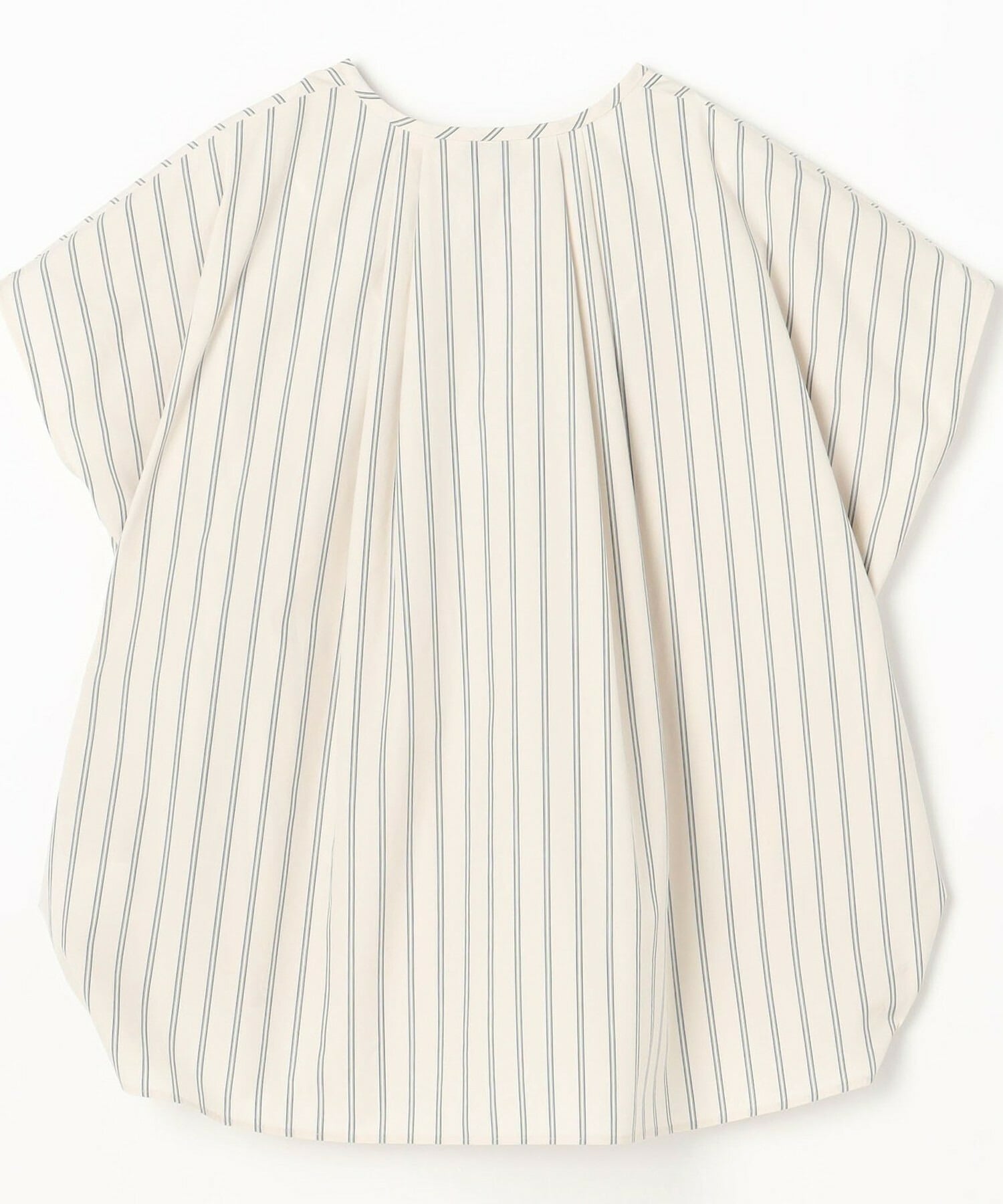 【MOGA】【Lサイズ】ミディアムストライプカスケードフリルブラウス 詳細画像 オフホワイト 20