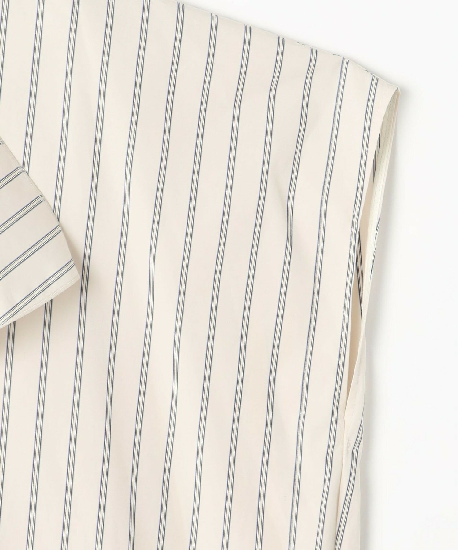 【MOGA】【Lサイズ】ミディアムストライプカスケードフリルブラウス 詳細画像 オフホワイト 22