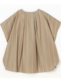 【MOGA】【Lサイズ】ラージストライプカスケードフリルブラウス 詳細画像 ブラウン系その他 20