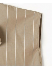 【MOGA】【Lサイズ】ラージストライプカスケードフリルブラウス 詳細画像 ブラウン系その他 22