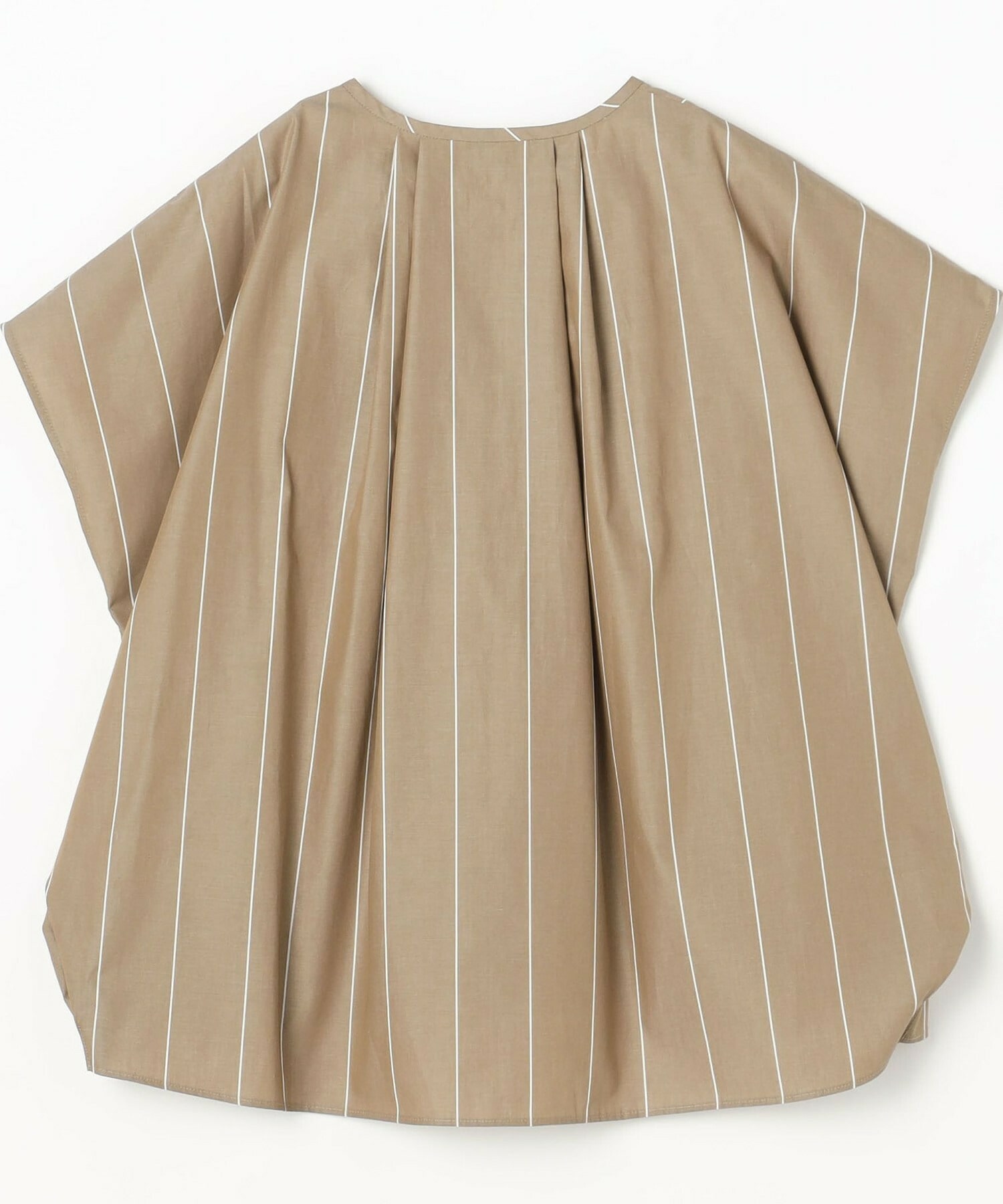 【MOGA】【Lサイズ】ラージストライプカスケードフリルブラウス 詳細画像 ブラウン系その他 20