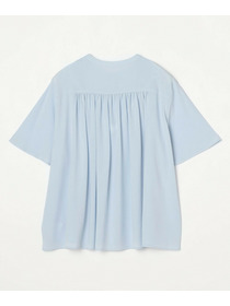 【MOGA】【Lサイズ】ソフトジョーゼットギャザーブラウス 詳細画像 ダークグレー 19