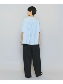 【MOGA】【Lサイズ】ソフトジョーゼットギャザーブラウス 詳細画像 ダークグレー 8