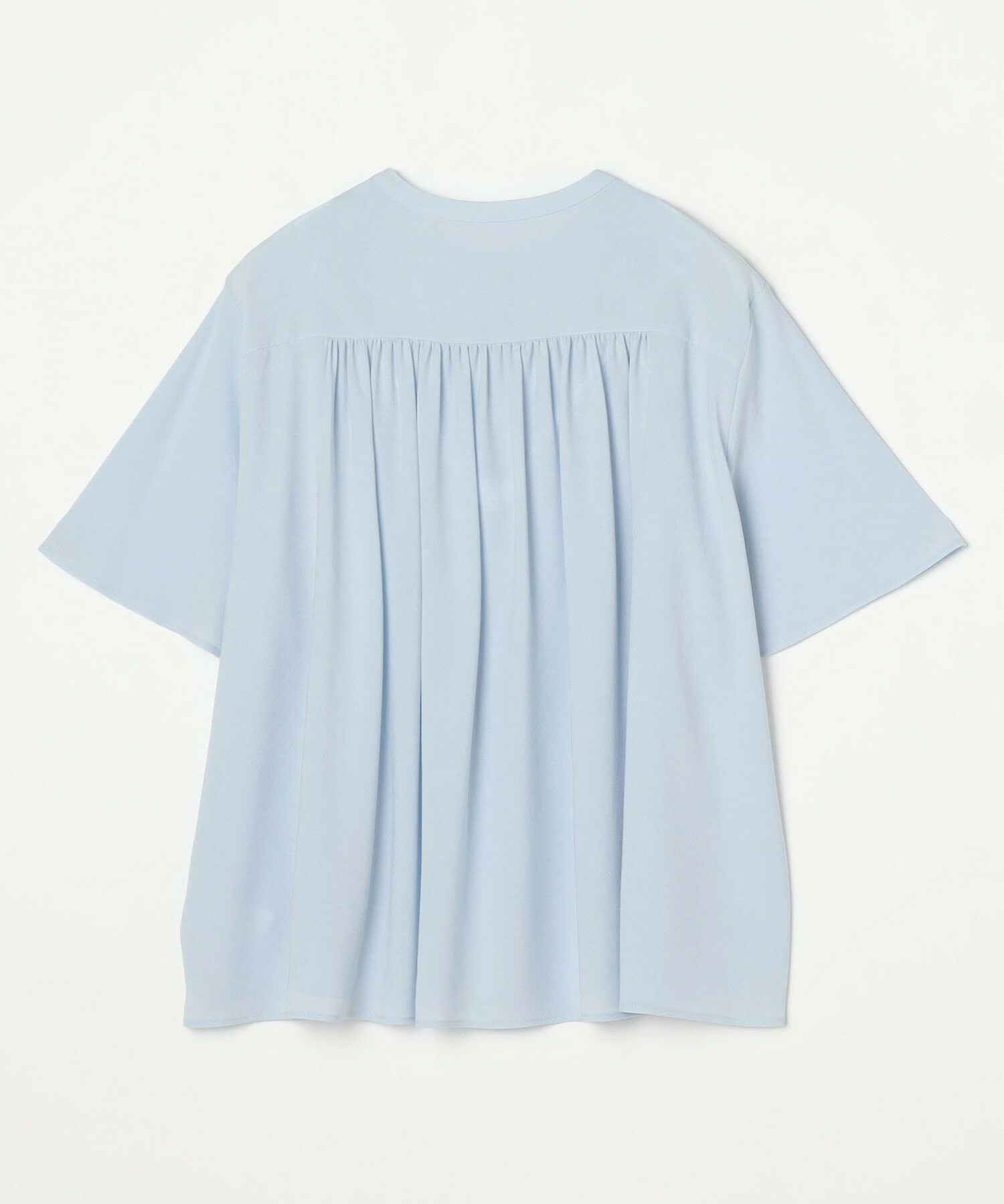 【MOGA】【Lサイズ】ソフトジョーゼットギャザーブラウス 詳細画像 ダークグレー 19