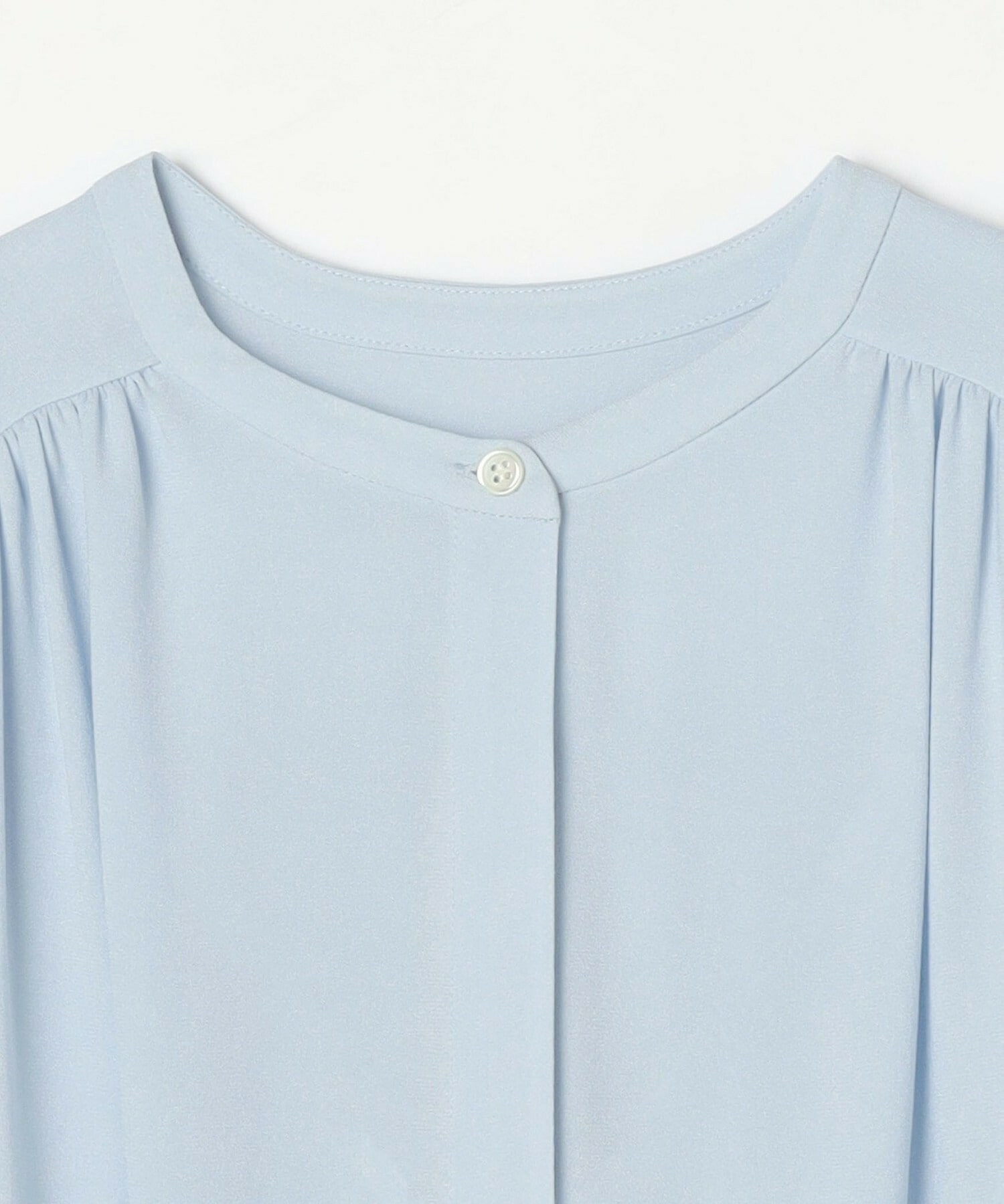 【MOGA】【Lサイズ】ソフトジョーゼットギャザーブラウス 詳細画像 ダークグレー 20