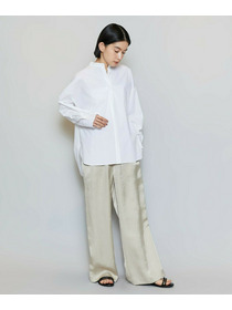 【MOGA】【Lサイズ】T/Cタイプライターバンドカラーシャツブラウス 詳細画像 ブラック 15