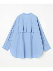 【MOGA】【Lサイズ】T/Cタイプライターバンドカラーシャツブラウス 詳細画像 ブラック 21