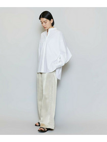 【MOGA】【Lサイズ】T/Cタイプライターバンドカラーシャツブラウス 詳細画像 ブラック 5