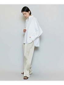 【MOGA】【Lサイズ】T/Cタイプライターバンドカラーシャツブラウス 詳細画像 ブラック 6