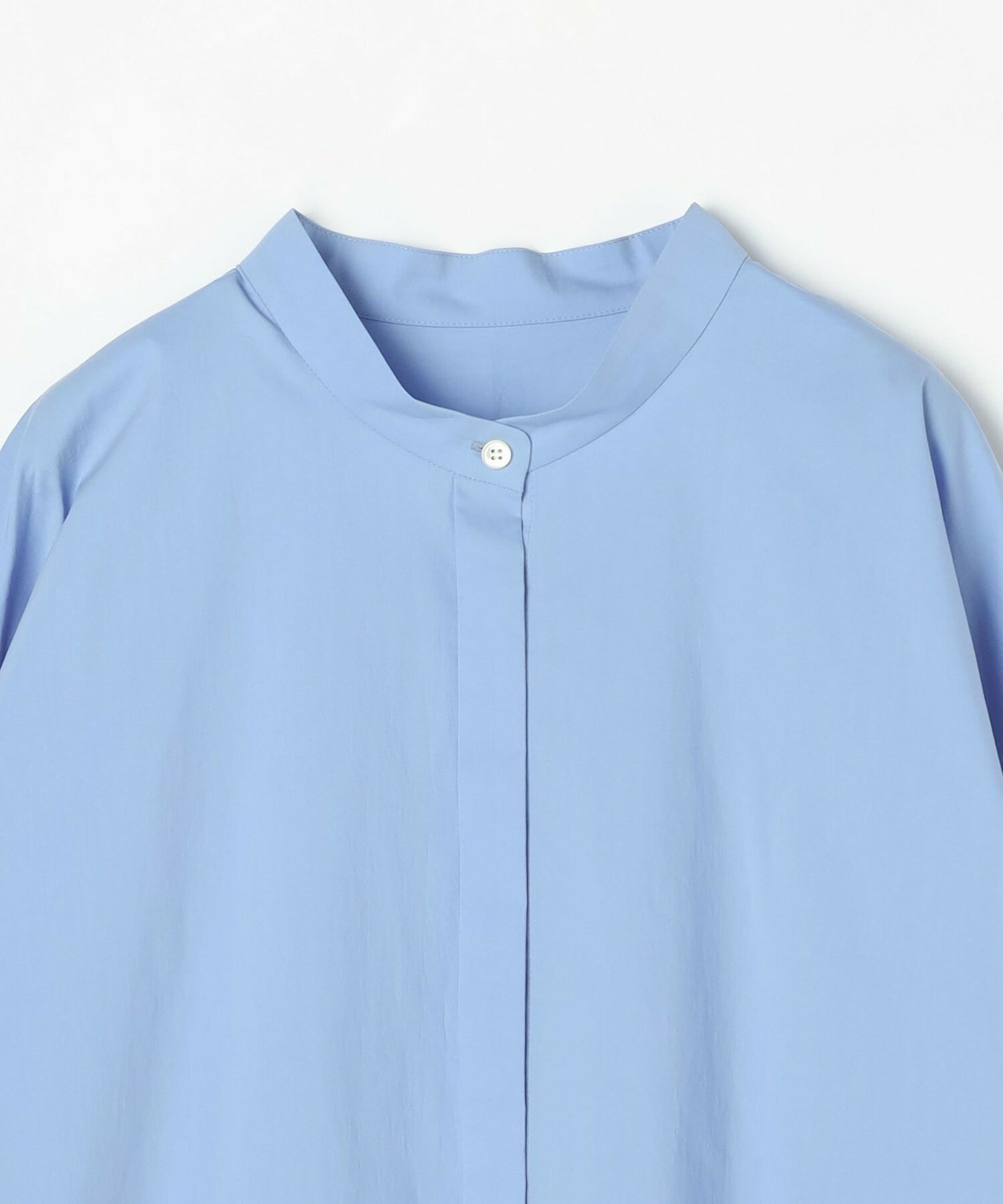 【MOGA】【Lサイズ】T/Cタイプライターバンドカラーシャツブラウス 詳細画像 ブラック 22