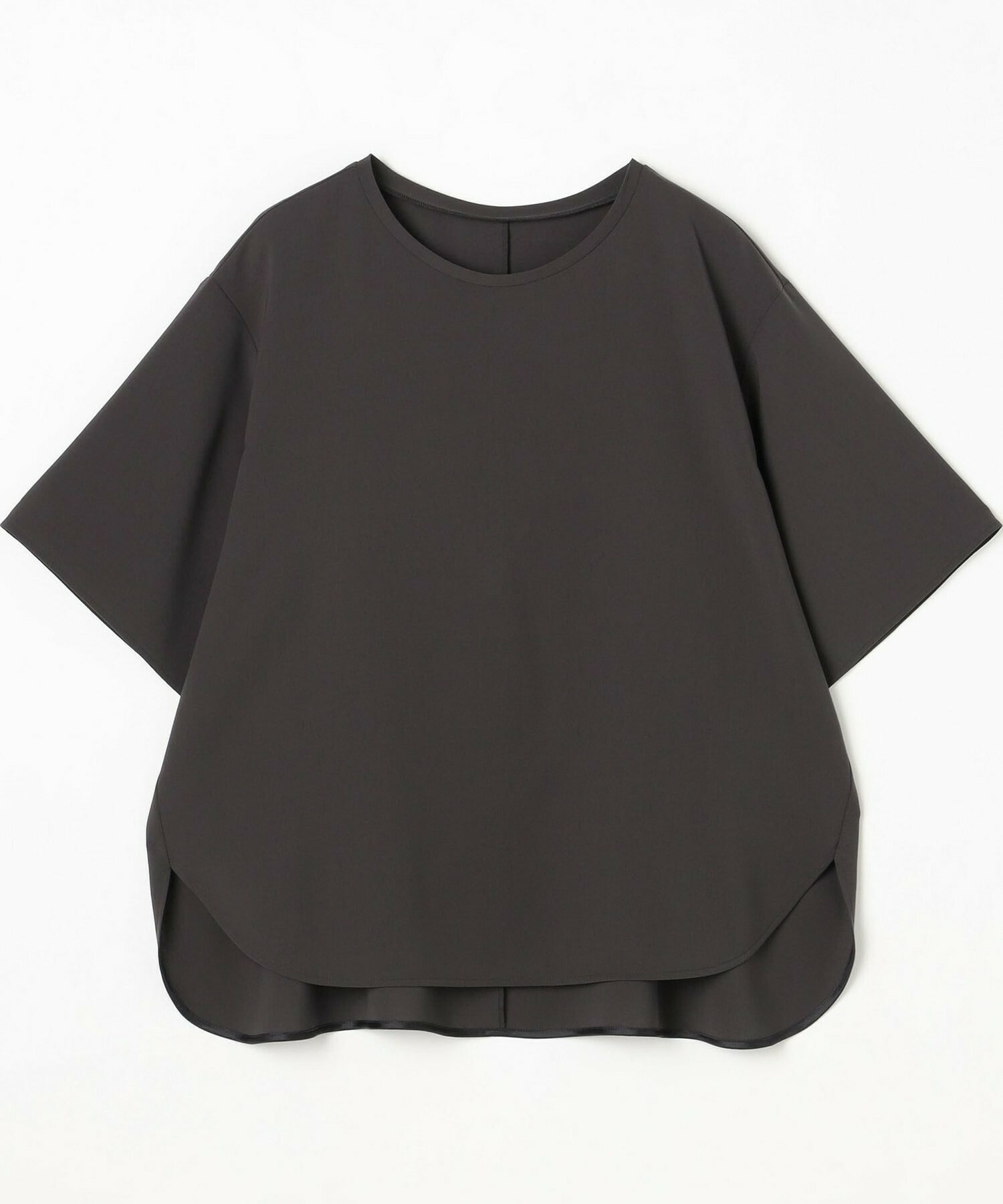 【MOGA】【Lサイズ】強撚2WAYプルオーバーブラウス 詳細画像 チャコールグレー 1