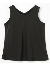 【MOGA】【Lサイズ】シルクライクポリサテンタンクトップ 詳細画像 オフホワイト 1