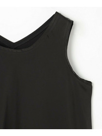 【MOGA】【Lサイズ】シルクライクポリサテンタンクトップ 詳細画像 オフホワイト 4