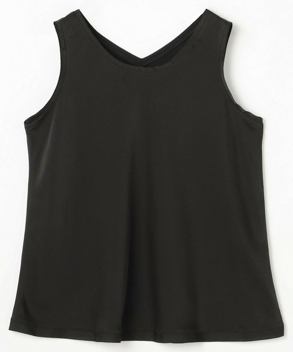 【MOGA】【Lサイズ】シルクライクポリサテンタンクトップ