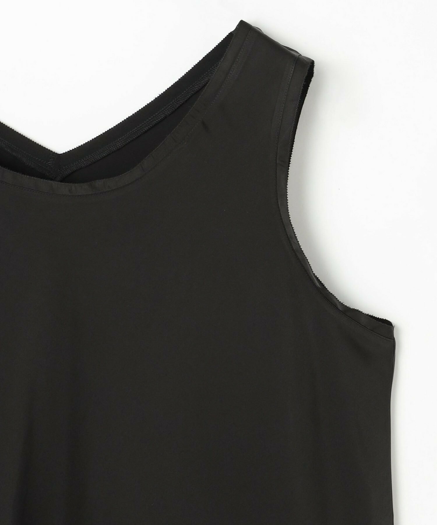 【MOGA】【Lサイズ】シルクライクポリサテンタンクトップ 詳細画像 オフホワイト 4