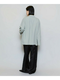 【MOGA】【Lサイズ】ポリエステルワッシャーダブルブレストボクシージャケット 詳細画像 セージグリーン 15