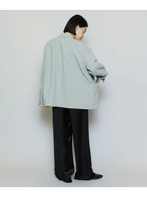 【MOGA】【Lサイズ】ポリエステルワッシャーダブルブレストボクシージャケット 詳細画像 セージグリーン 16