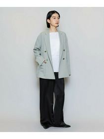 【MOGA】【Lサイズ】ポリエステルワッシャーダブルブレストボクシージャケット 詳細画像 セージグリーン 17