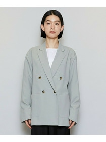 【MOGA】【Lサイズ】ポリエステルワッシャーダブルブレストボクシージャケット 詳細画像 セージグリーン 20