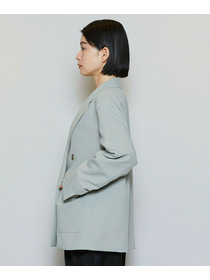 【MOGA】【Lサイズ】ポリエステルワッシャーダブルブレストボクシージャケット 詳細画像 セージグリーン 22