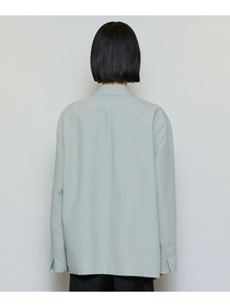 【MOGA】【Lサイズ】ポリエステルワッシャーダブルブレストボクシージャケット 詳細画像 セージグリーン 23