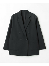 【MOGA】【Lサイズ】ポリエステルワッシャーダブルブレストボクシージャケット 詳細画像 セージグリーン 24