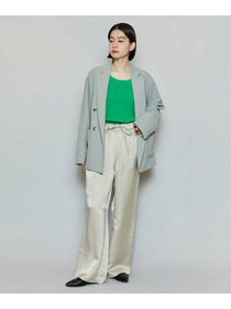 【MOGA】【Lサイズ】ポリエステルワッシャーダブルブレストボクシージャケット 詳細画像 セージグリーン 3