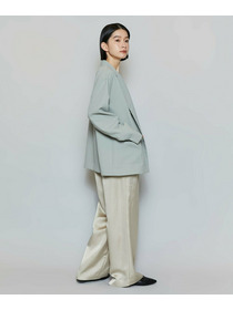 【MOGA】【Lサイズ】ポリエステルワッシャーダブルブレストボクシージャケット 詳細画像 セージグリーン 5