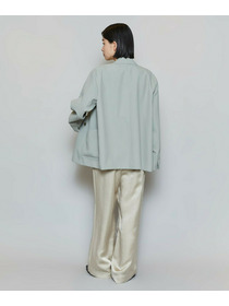 【MOGA】【Lサイズ】ポリエステルワッシャーダブルブレストボクシージャケット 詳細画像 セージグリーン 7