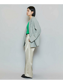 【MOGA】【Lサイズ】ポリエステルワッシャーダブルブレストボクシージャケット 詳細画像 セージグリーン 8