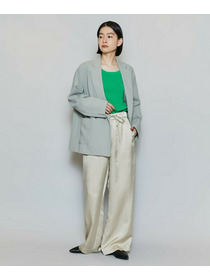 【MOGA】【Lサイズ】ポリエステルワッシャーダブルブレストボクシージャケット 詳細画像 セージグリーン 9