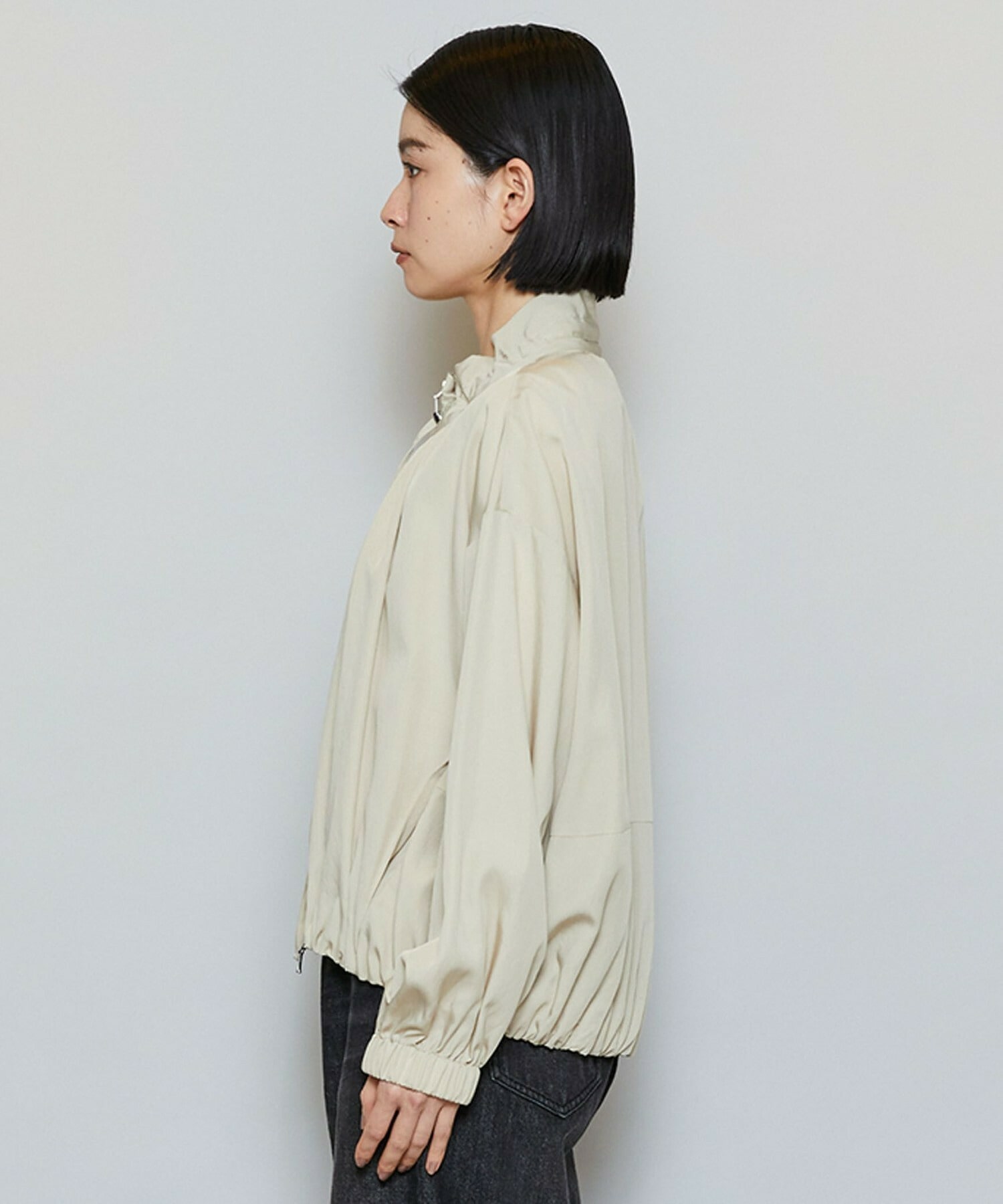 【MOGA】【Lサイズ】ビスナイロンツイルコクーンシルエットブルゾン 詳細画像 ベージュ 20