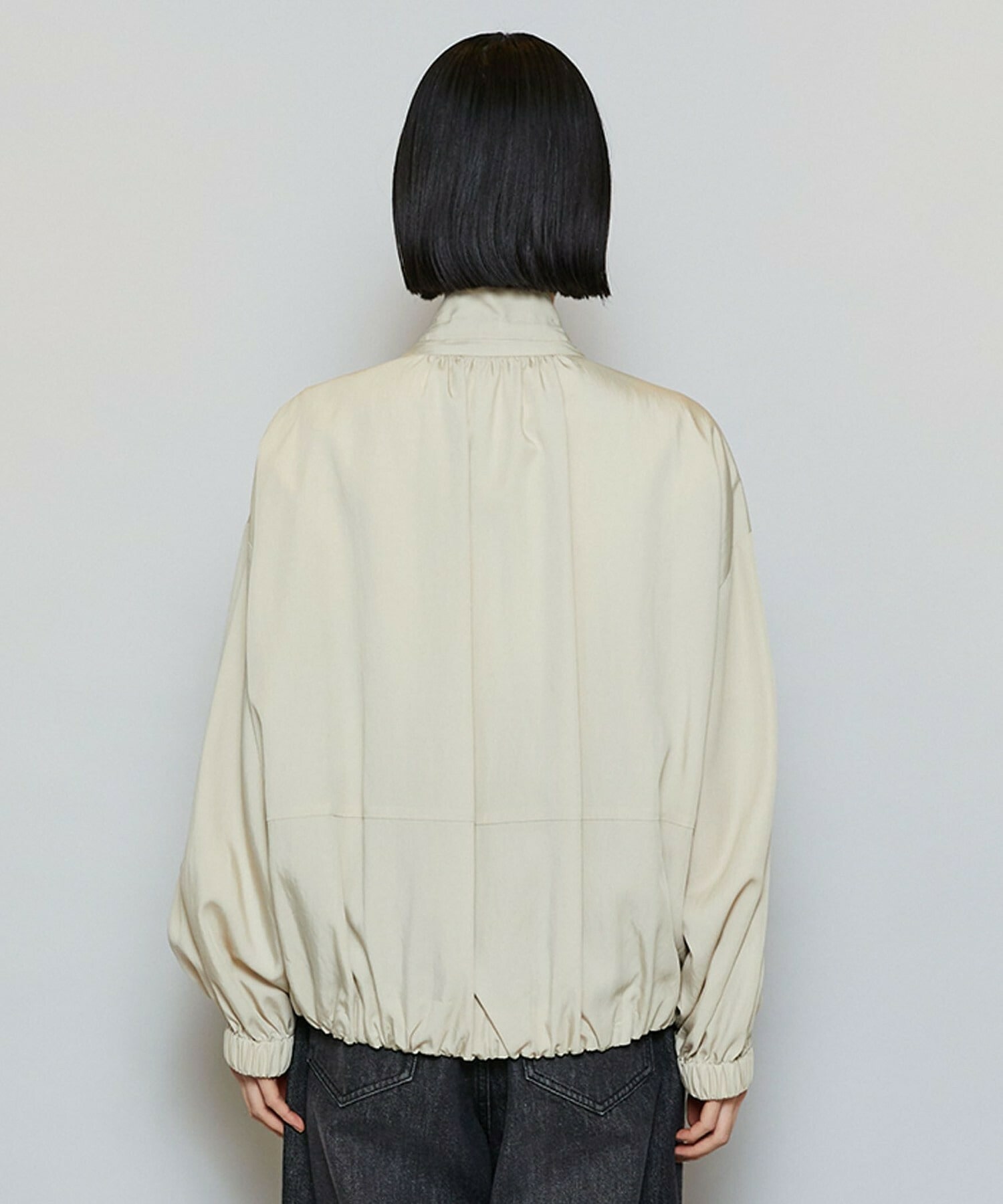 【MOGA】【Lサイズ】ビスナイロンツイルコクーンシルエットブルゾン 詳細画像 ベージュ 22