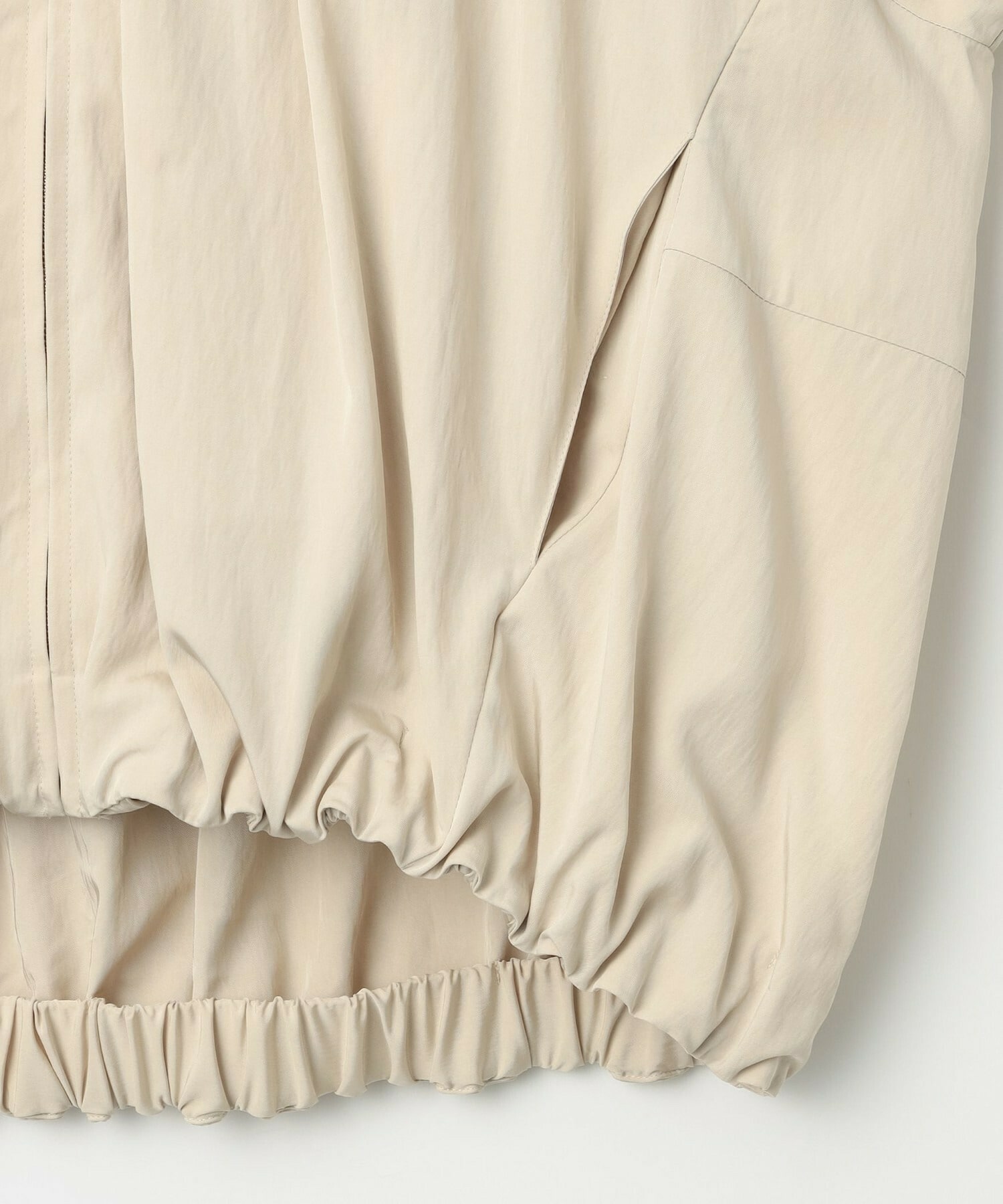 【MOGA】【Lサイズ】ビスナイロンツイルコクーンシルエットブルゾン 詳細画像 ベージュ 27