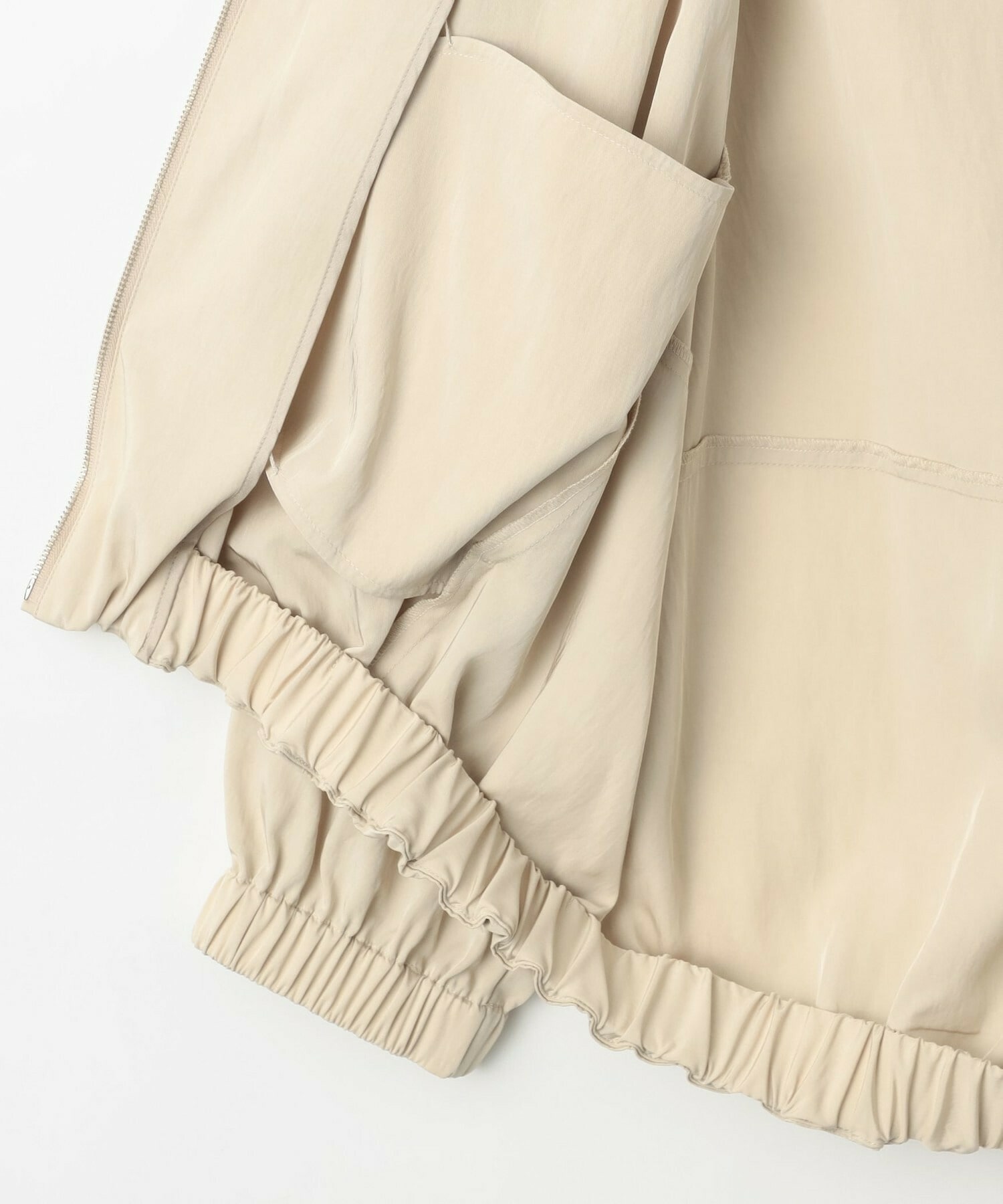 【MOGA】【Lサイズ】ビスナイロンツイルコクーンシルエットブルゾン 詳細画像 ベージュ 28