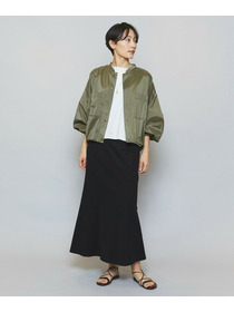 【MOGA】【Lサイズ】ストレッチタフタギャザーブルゾン 詳細画像 カーキ 15