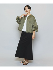 【MOGA】【Lサイズ】ストレッチタフタギャザーブルゾン 詳細画像 カーキ 3