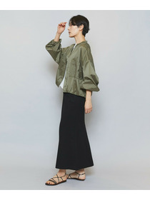 【MOGA】【Lサイズ】ストレッチタフタギャザーブルゾン 詳細画像 カーキ 8