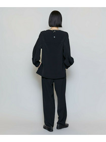 【MOGA】【Lサイズ】マカロンツイルソフトテーパードパンツ 詳細画像 ブラック 11