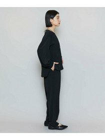 【MOGA】【Lサイズ】マカロンツイルソフトテーパードパンツ 詳細画像 ブラック 14