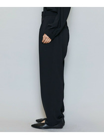 【MOGA】【Lサイズ】マカロンツイルソフトテーパードパンツ 詳細画像 ブラック 21