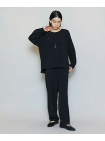 【MOGA】【Lサイズ】マカロンツイルソフトテーパードパンツ 詳細画像 ブラック 4