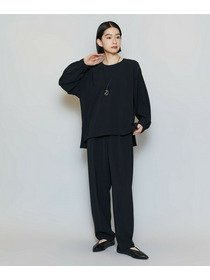 【MOGA】【Lサイズ】マカロンツイルソフトテーパードパンツ 詳細画像 ブラック 5