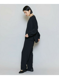 【MOGA】【Lサイズ】マカロンツイルソフトテーパードパンツ 詳細画像 ブラック 7