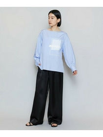 【MOGA】【Lサイズ】クレープサテンワイドパンツ 詳細画像 ベージュ 12