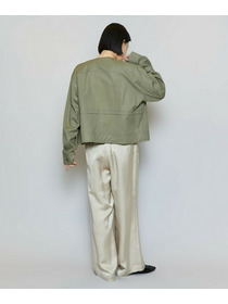 【MOGA】【Lサイズ】クレープサテンワイドパンツ 詳細画像 ベージュ 2